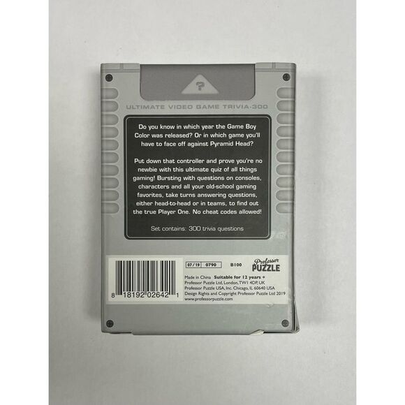 ULTIMATE VIDEO GAME TRIVIA PROFESSOR PUZZLE QUIZ‎ GAME NEW - Picture 2 of 2